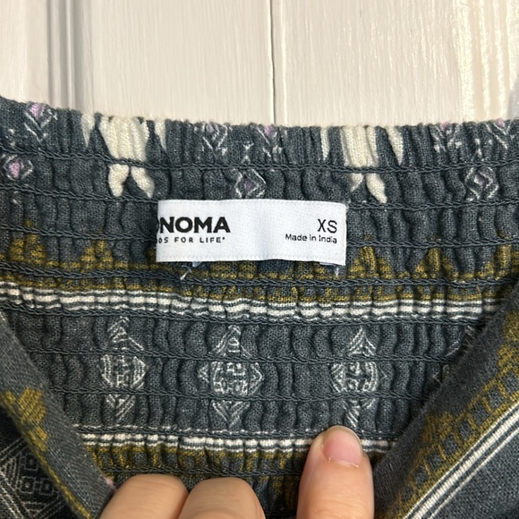 Southwest Linen Cotton Tank Dress - Picture 5 of 10